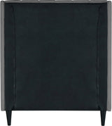 Eva Grey Velvet Twin Bed