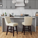 Villanova Swivel Counter Stool in Espresso (2 Per Carton)