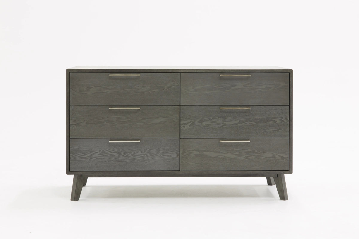 Soria Modern Grey Wash Bedroom Set