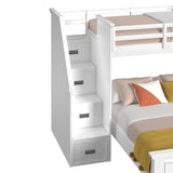 Hampton Kids Over Loft with Staircase and Desk with Speaker Bedroom Set