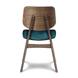 Oscar Chair With Forest Green Cushion-Walnut