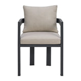 Playa Dining Chair - Dark Grey and Olefin Beige (2 Per Carton)