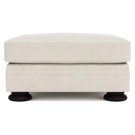 Foster Leather Ottoman Without Nails