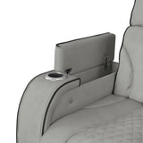 Blitz Motion Loveseat with Console, and LED