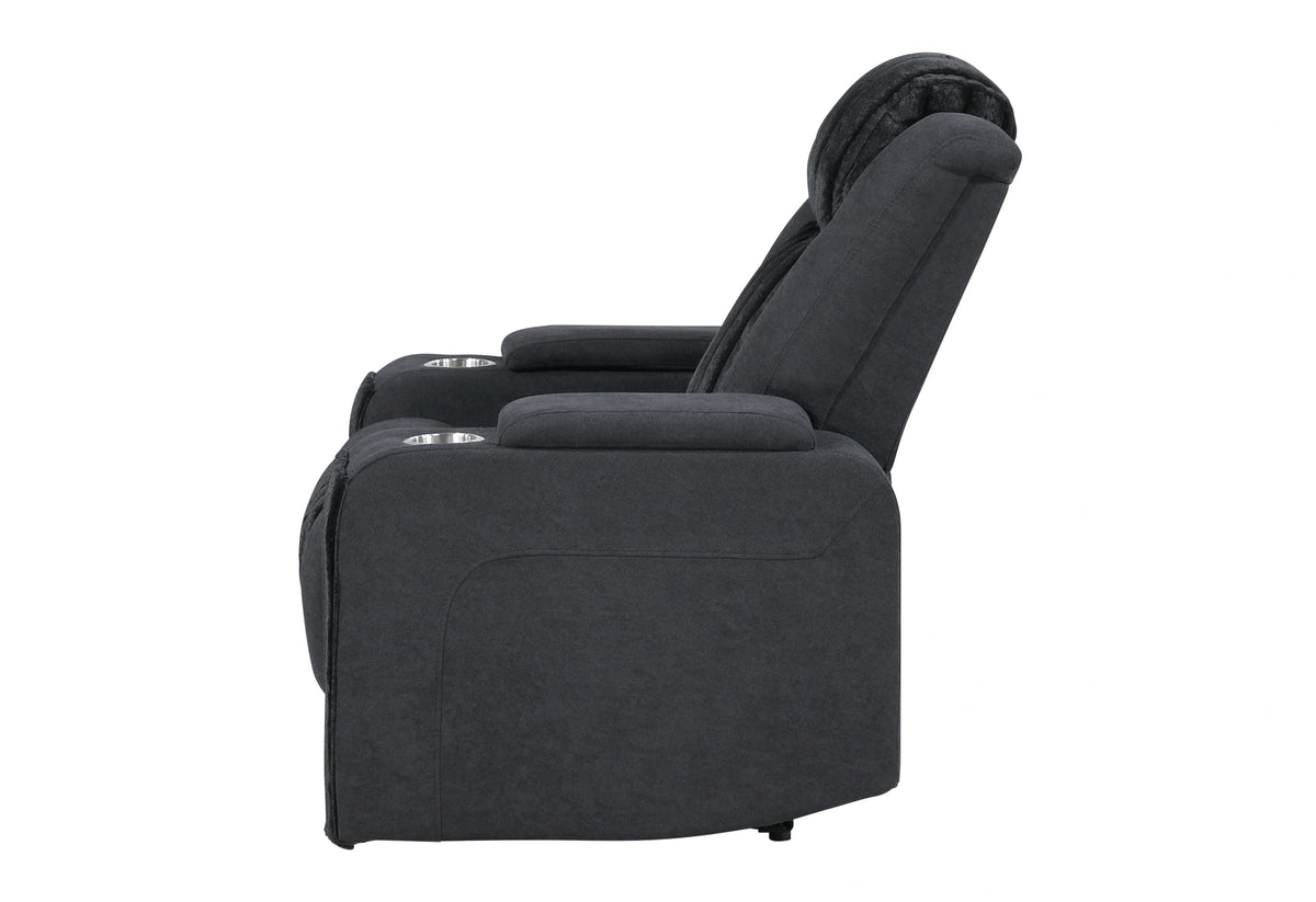 U8000 Power Recliner with Power Headrest and LED