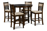 GIA ROUND COUNTER DINING 5 PC SET - CHERRY