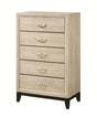 Crown Mark Furniture Akerson 5 Drawer Chest in Beige image