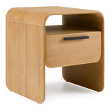 Dresden - Modern Natural Acacia 1-Drawer Nightstand Bedroom Set