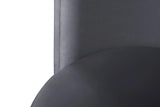 Rotunda Grey Velvet Accent Chair
