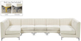 Alina Cream Velvet Modular Sectional