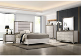 Zambrano White Bed with LED