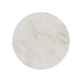 Sylvie Round Dining Table with White Faux Marble Top