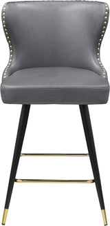 Hendrix Grey Faux Leather Counter/Bar Stool