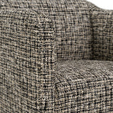 Oldford - Modern Beige + Black Fabric Dining Chair