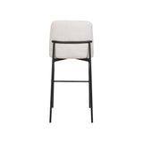 Erik Bar Chair W/ Black Metal Frame- Beige (2 Per Carton)