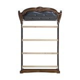 Cadenza UPH Bed with Black PU in Brown