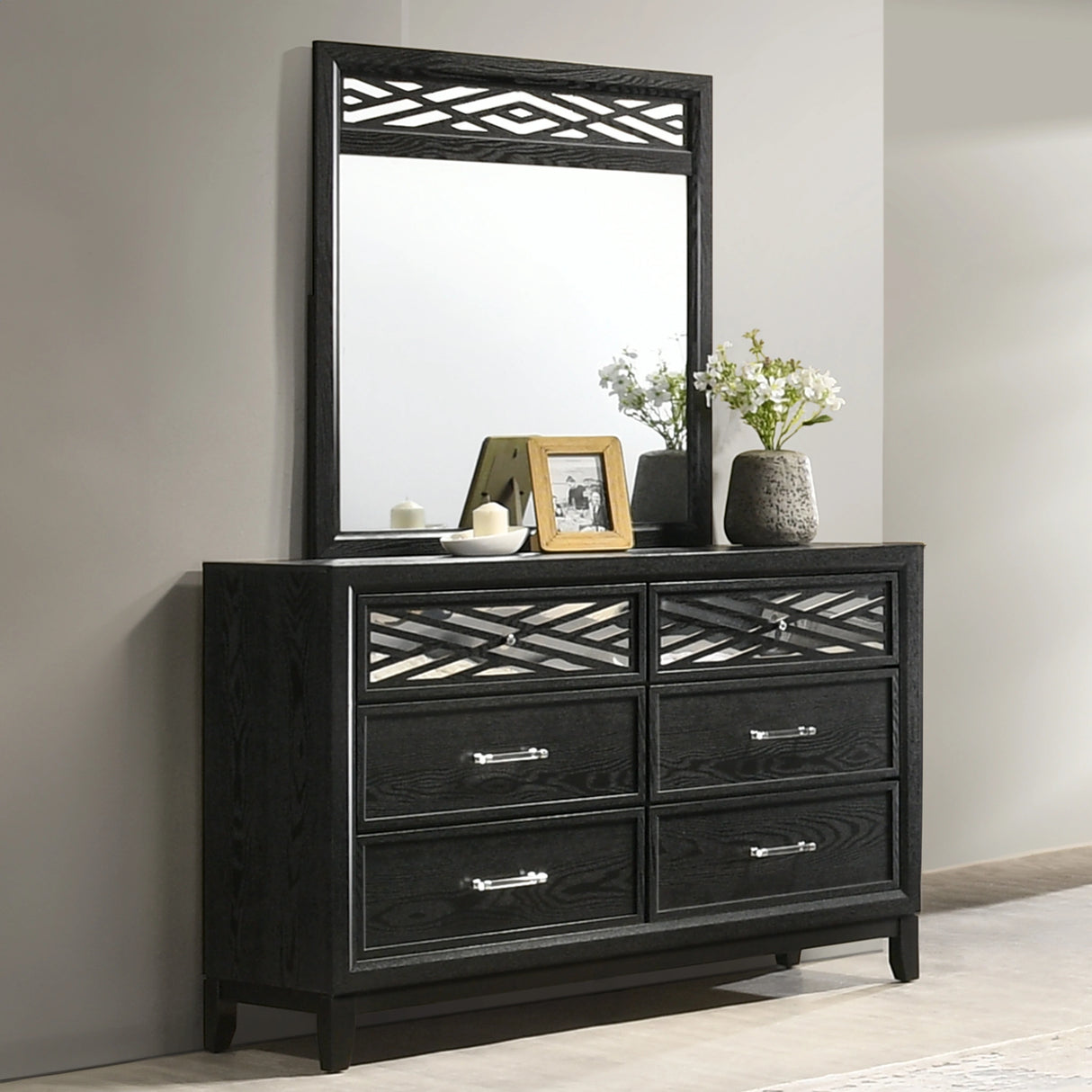 Obsidian Mirror-Black