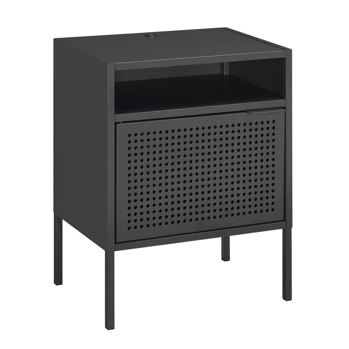 Ember Nightstand (C-1094) GREY NIGHTSTAND W/ USB