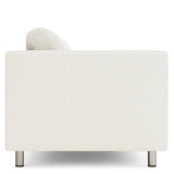 Dakota Leather-Fabric Sofa Without Pillows