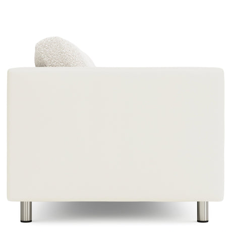 Dakota Leather-Fabric Sofa Without Pillows