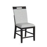 Transcend Side Chair with Light Grey Fabric in Charcoal (2 Per Carton)