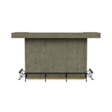 Jemma Bar Table with Light in Grey and Dark Espresso