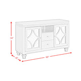 Avril 60" TV Stand in Silver