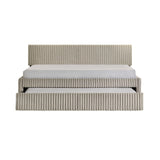 Arden Twin Daybed with Trundle in Corduroy Beige