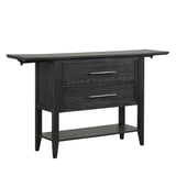 Sable Crest Drop Leaf Server-Black