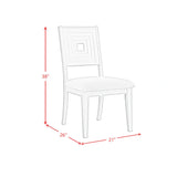 Avalanche Standard Height Dining Set in Antique White-Table and Four Chairs