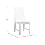 Dapper 5PC Rectangular Standard Height Dining Set in Walnut-Table & Four Chairs