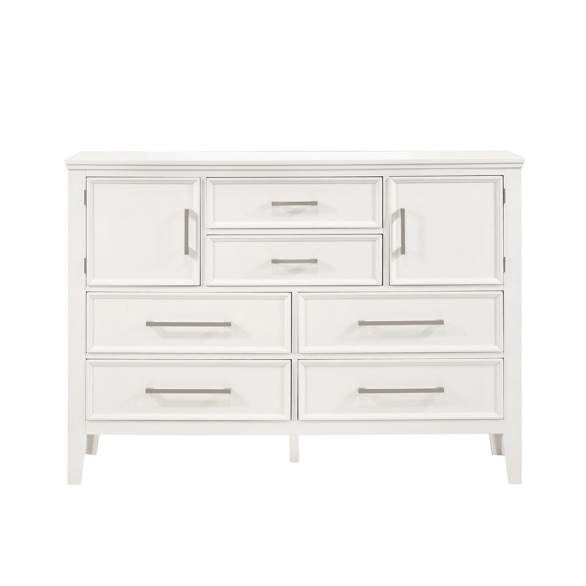 Andover 60" Dresser W/Doors-White