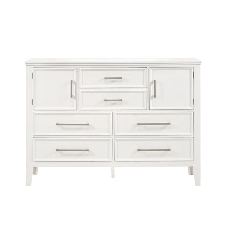 Andover 60" Dresser W/Doors-White