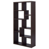 Theo 10-shelf Bookcase Weathered Grey