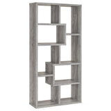 Theo 10-shelf Bookcase Weathered Grey