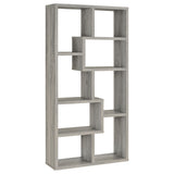 Theo 10-shelf Bookcase Weathered Grey