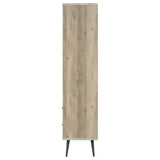 Maeve 3-shelf Engineered Wood Bookcase with Drawers Antique Pine and Grey