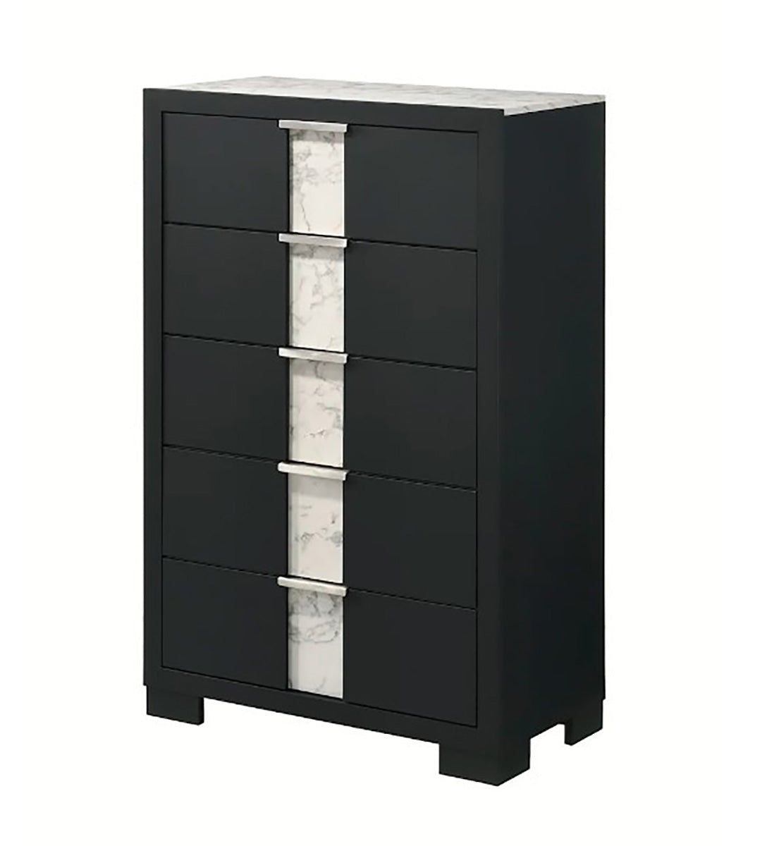 Crown Mark Furniture Rangley 5 Drawer Chest in Black image