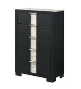 Crown Mark Furniture Rangley 5 Drawer Chest in Black image