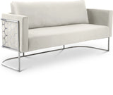 Casa Cream Velvet Sofa