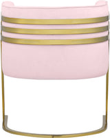 Rays Pink Velvet Accent Chair