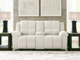Orlen Reclining Loveseat with Console - galleria furniture outlet