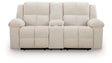 Orlen Reclining Loveseat with Console - galleria furniture outlet