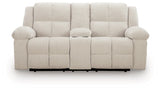 Orlen Reclining Loveseat with Console - galleria furniture outlet