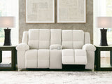 Orlen Reclining Loveseat with Console - galleria furniture outlet