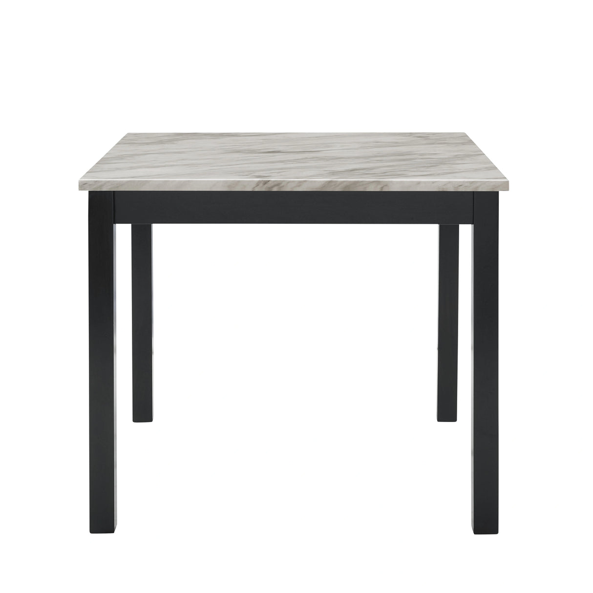 Celeste 5Pc 42" Marble Finish Counter Table & 4 Chairs-Blue