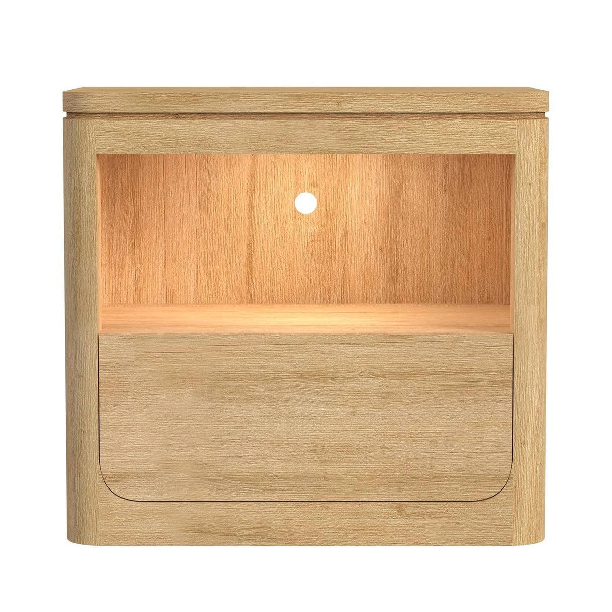 Rosalie Nightstand with USB & LED