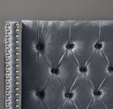 Barolo Grey Velvet Full Bed