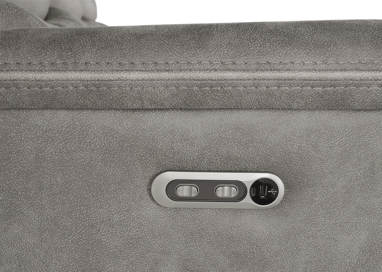 Kamari Sofa W/Pwr Hr & Fr-Gray