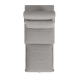 Pluto Chair with kidney pillow, Klik Klak and Pop up in Coronado Grey
